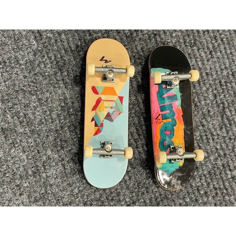 Tech Deck Fingerboard Lot of 2 Primitive and Almost Skateboards Miniature Toys